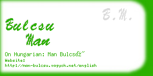 bulcsu man business card